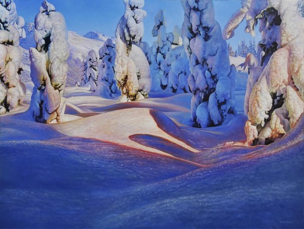 Snowy Cascade 48" x 36"